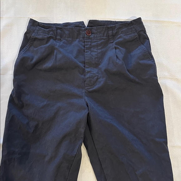 Alex Mill Boy Pleated Chino pant slacks‎ Pants Blue Navy Navy Women's size 8 EUC - Picture 2 of 5
